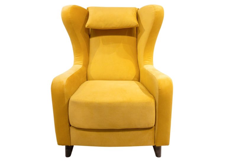 Кресло «Оникс 8» Жёлтое велюр Парк Мебели